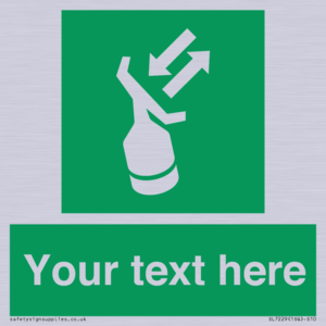 SL7229: Custom sign safe condition Search and rescue transponder