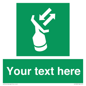SL7229: Custom sign safe condition Search and rescue transponder