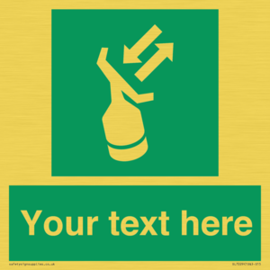 SL7229: Custom sign safe condition Search and rescue transponder