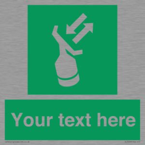 SL7229: Custom sign safe condition Search and rescue transponder