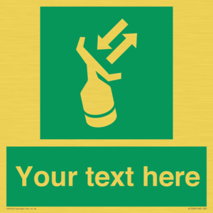 SL7229: Custom sign safe condition Search and rescue transponder