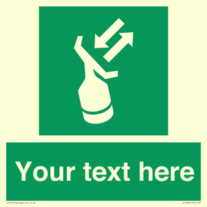 SL7229: Custom sign safe condition Search and rescue transponder