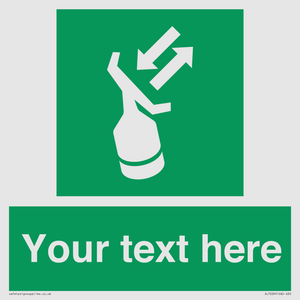 SL7229: Custom sign safe condition Search and rescue transponder