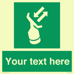 SL7229: Custom sign safe condition Search and rescue transponder