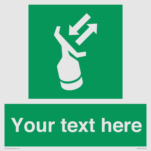 SL7229: Custom sign safe condition Search and rescue transponder