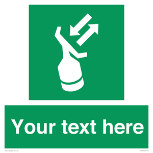 SL7229: Custom sign safe condition Search and rescue transponder