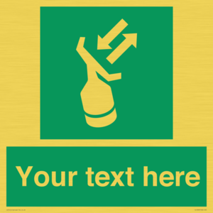 SL7229: Custom sign safe condition Search and rescue transponder