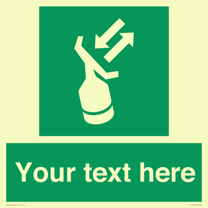 SL7229: Custom sign safe condition Search and rescue transponder