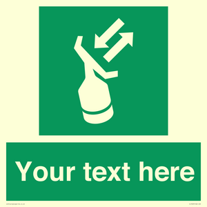 SL7229: Custom sign safe condition Search and rescue transponder