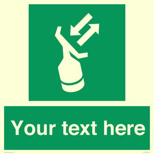 SL7229: Custom sign safe condition Search and rescue transponder