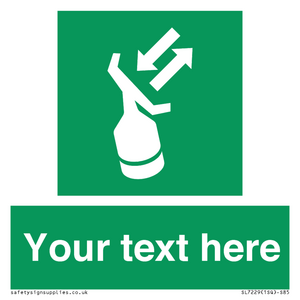 SL7229: Custom sign safe condition Search and rescue transponder