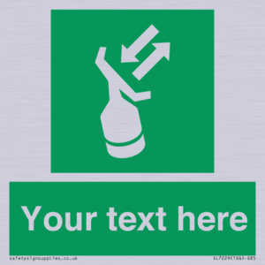 SL7229: Custom sign safe condition Search and rescue transponder