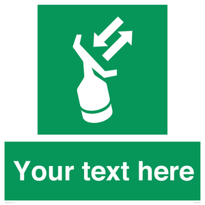 SL7229: Custom sign safe condition Search and rescue transponder