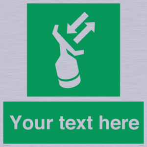 SL7229: Custom sign safe condition Search and rescue transponder