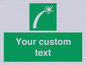 SL7230: Custom sign safe condition Survival craft distress signal