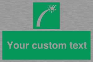 SL7230: Custom sign safe condition Survival craft distress signal