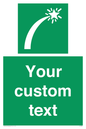 SL7230: Custom sign safe condition Survival craft distress signal