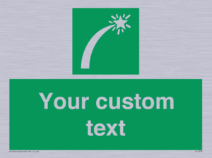 SL7230: Custom sign safe condition Survival craft distress signal