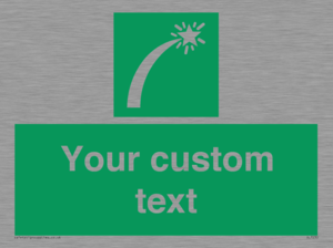 SL7230: Custom sign safe condition Survival craft distress signal