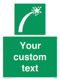 SL7230: Custom sign safe condition Survival craft distress signal