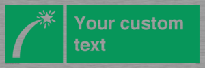 SL7230: Custom sign safe condition Survival craft distress signal