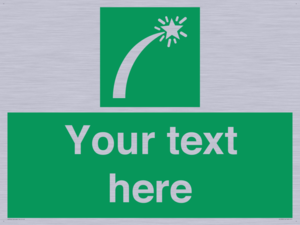 SL7230: Custom sign safe condition Survival craft distress signal