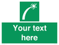 SL7230: Custom sign safe condition Survival craft distress signal