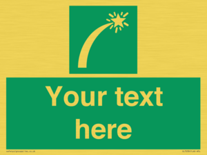 SL7230: Custom sign safe condition Survival craft distress signal