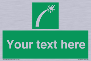 SL7230: Custom sign safe condition Survival craft distress signal