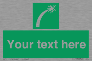 SL7230: Custom sign safe condition Survival craft distress signal