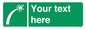 SL7230: Custom sign safe condition Survival craft distress signal