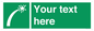 SL7230: Custom sign safe condition Survival craft distress signal