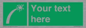 SL7230: Custom sign safe condition Survival craft distress signal