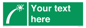 SL7230: Custom sign safe condition Survival craft distress signal