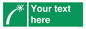 SL7230: Custom sign safe condition Survival craft distress signal