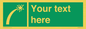 SL7230: Custom sign safe condition Survival craft distress signal