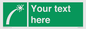 SL7230: Custom sign safe condition Survival craft distress signal