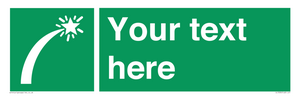 SL7230: Custom sign safe condition Survival craft distress signal