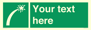 SL7230: Custom sign safe condition Survival craft distress signal