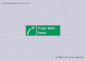 SL7230: Custom sign safe condition Survival craft distress signal