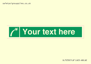 SL7230: Custom sign safe condition Survival craft distress signal