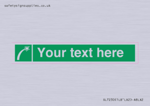 SL7230: Custom sign safe condition Survival craft distress signal