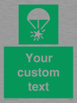 SL7231: Custom sign safe condition Rocket parachute flare