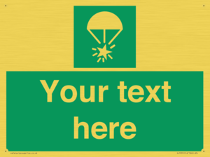 SL7231: Custom sign safe condition Rocket parachute flare