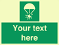SL7231: Custom sign safe condition Rocket parachute flare