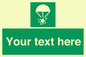 SL7231: Custom sign safe condition Rocket parachute flare