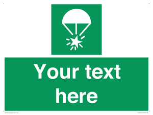 SL7231: Custom sign safe condition Rocket parachute flare