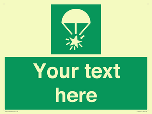 SL7231: Custom sign safe condition Rocket parachute flare