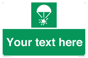 SL7231: Custom sign safe condition Rocket parachute flare