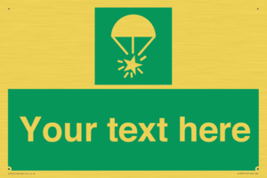 SL7231: Custom sign safe condition Rocket parachute flare